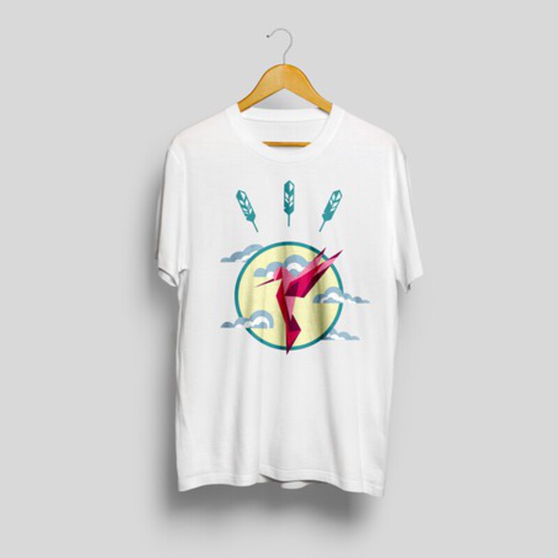 T-shirt imprimé colibri